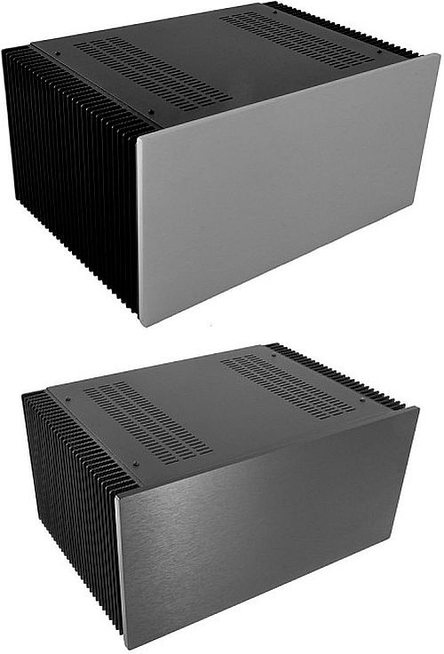 Kühlkörper Gehäuse mit 10mm-Frontplatte, Höhe 165mm