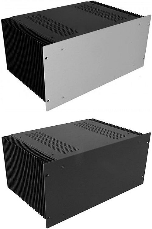 Kühlkörper Gehäuse mit 4mm- Front, Höhe 165mm