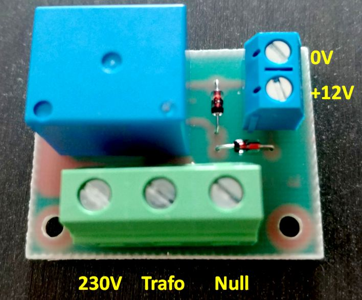 Modul 16A-Einschaltrelais für 12V-Triggerspannung